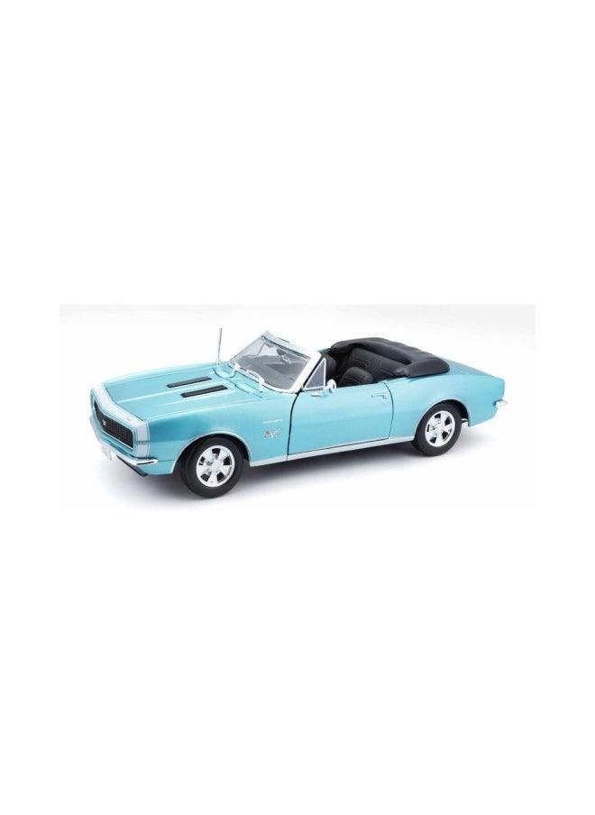 Maisto Chevrolet Camaro SS 396 1967 Diecast Car (1:18, Turquoise)