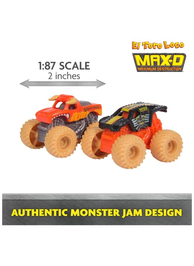 Monster Jam Mini Jams El Toro Loco Venom Velocity Scorpion Playset