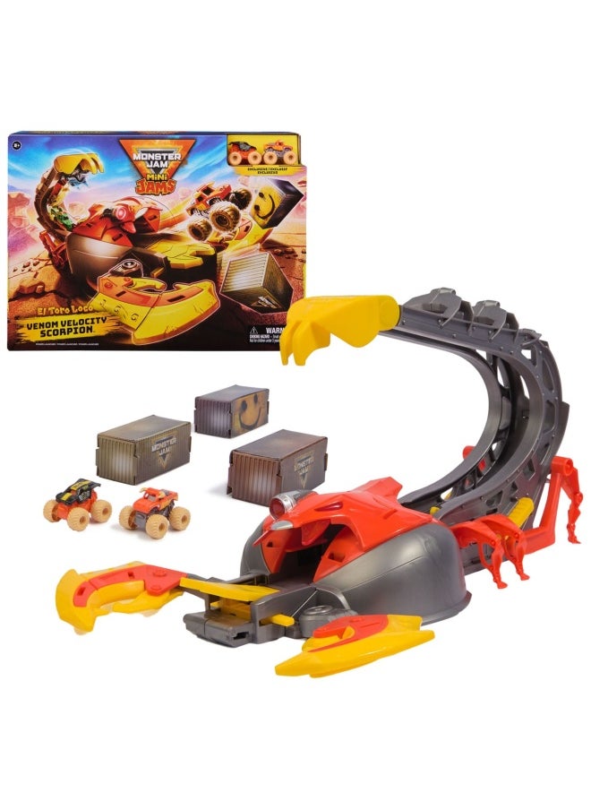 Monster Jam Mini Jams El Toro Loco Venom Velocity Scorpion Playset