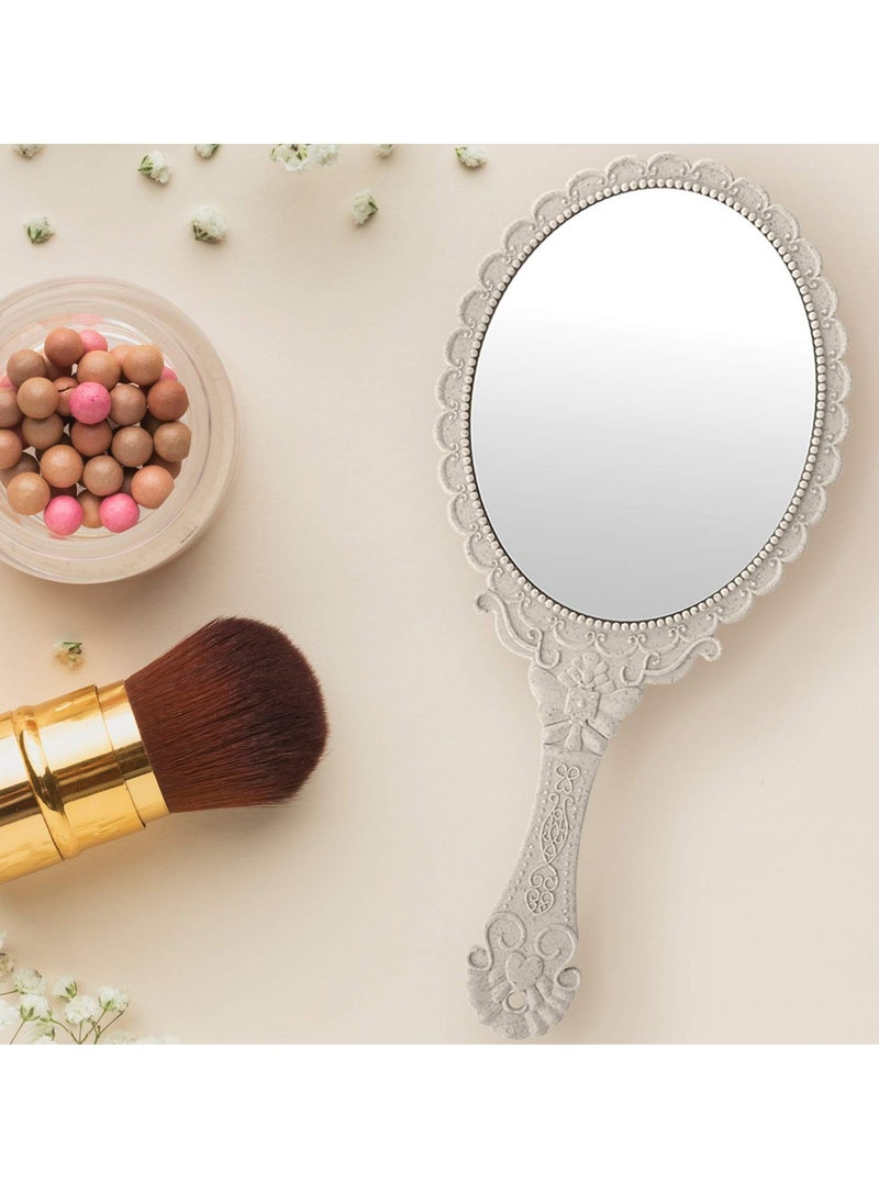 Handheld Mirror with Handle, Hand Mirrors for Women Travel Small Vintage Purse Mirrors