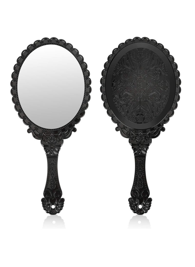 Handheld Mirror with Handle, Hand Mirrors for Women Travel Small Vintage Purse Mirrors