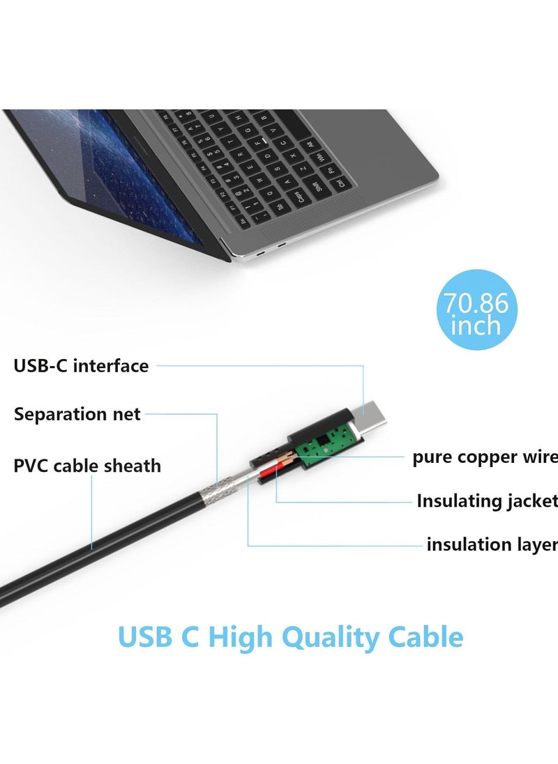 65W USB C Laptop Charger AC Adapter Compatible With Lenovo ThinkPad Yoga, HP chromebook, ASUS, Dell XPS, Acer, Samsung, Huawei, Xiaomi and more Type C Power Supply C0004