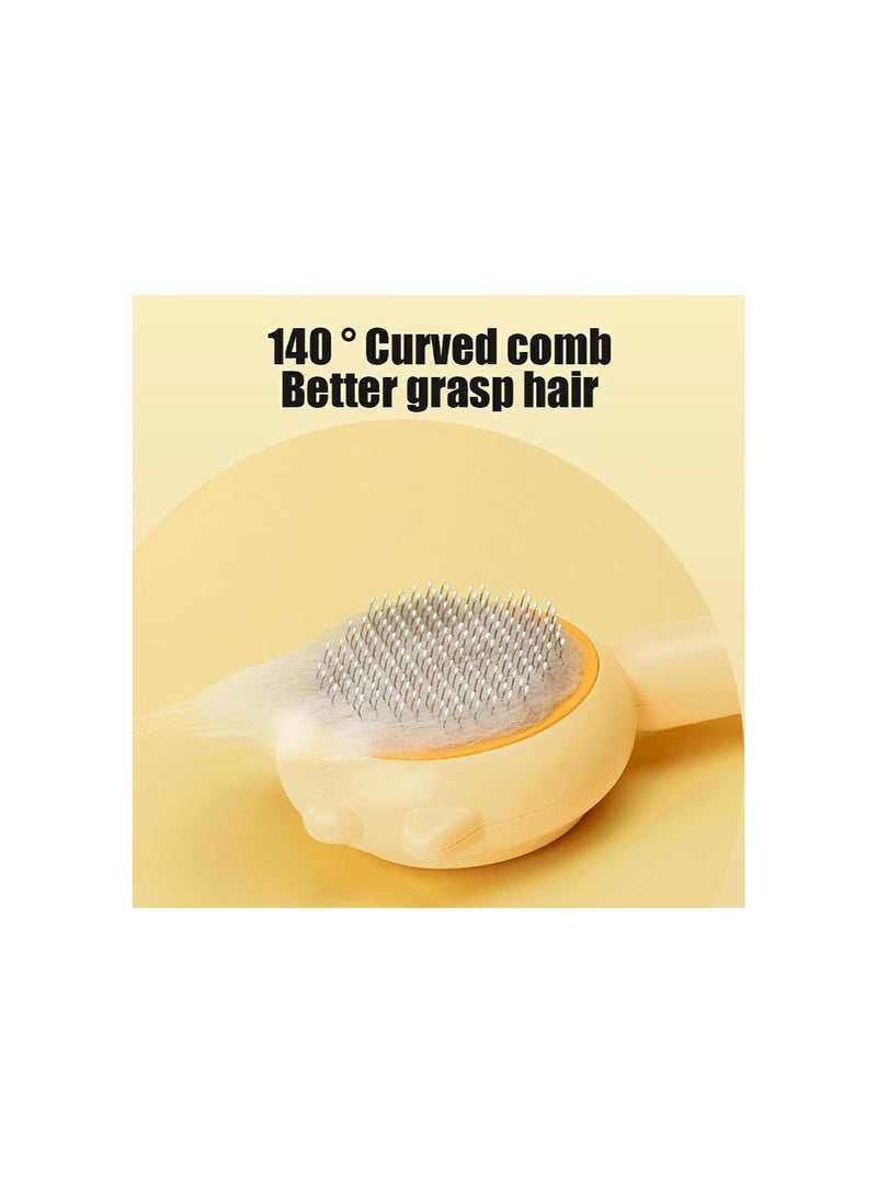 Magic Pet Comb, Zentric Magic Pet Comb, Pet Grooming Brush, Multifunctional Pet Hair Comb Flea and Tear Stain Removal, Pet Hair Cleaner Brush for Short or Long Haired Cat Dogs Tangled Hair (Purple)