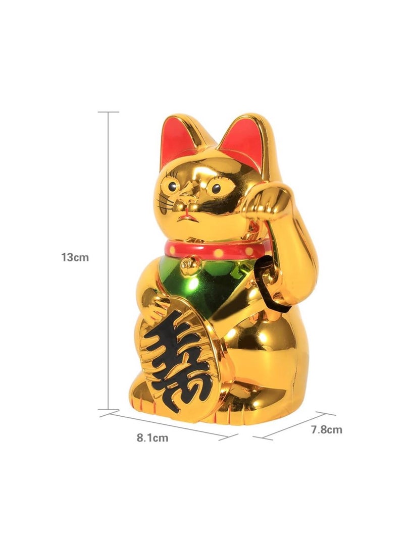 Feng Shui Cat,Large Gold Waving Hand Up Wealth Prosperity Welcoming Cat, Good Luck Feng Shui Decoration