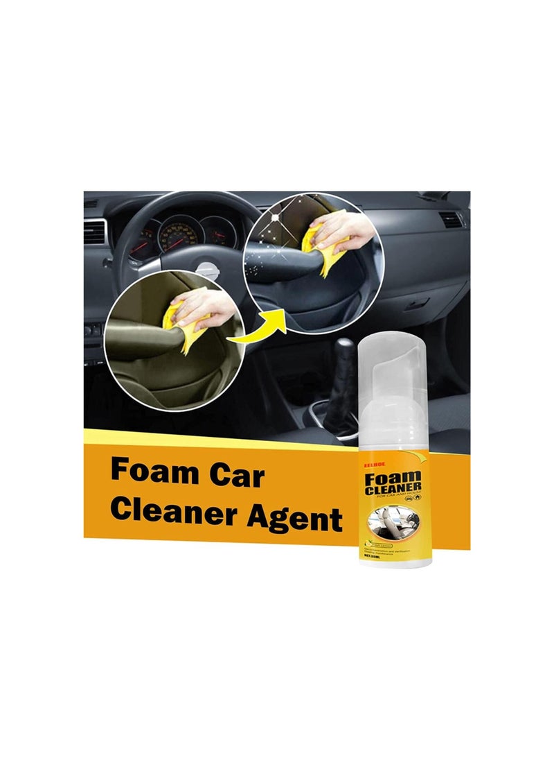 Amplesunshine Foam Cleaner, Spray Foam Cleaner, Multifunctional Car Foam Cleaner, Foam Cleaner for Car and House Lemon Flavor, Powerful Stain Removal Kit Foam Cleaner (100 ml 1 Pcs)