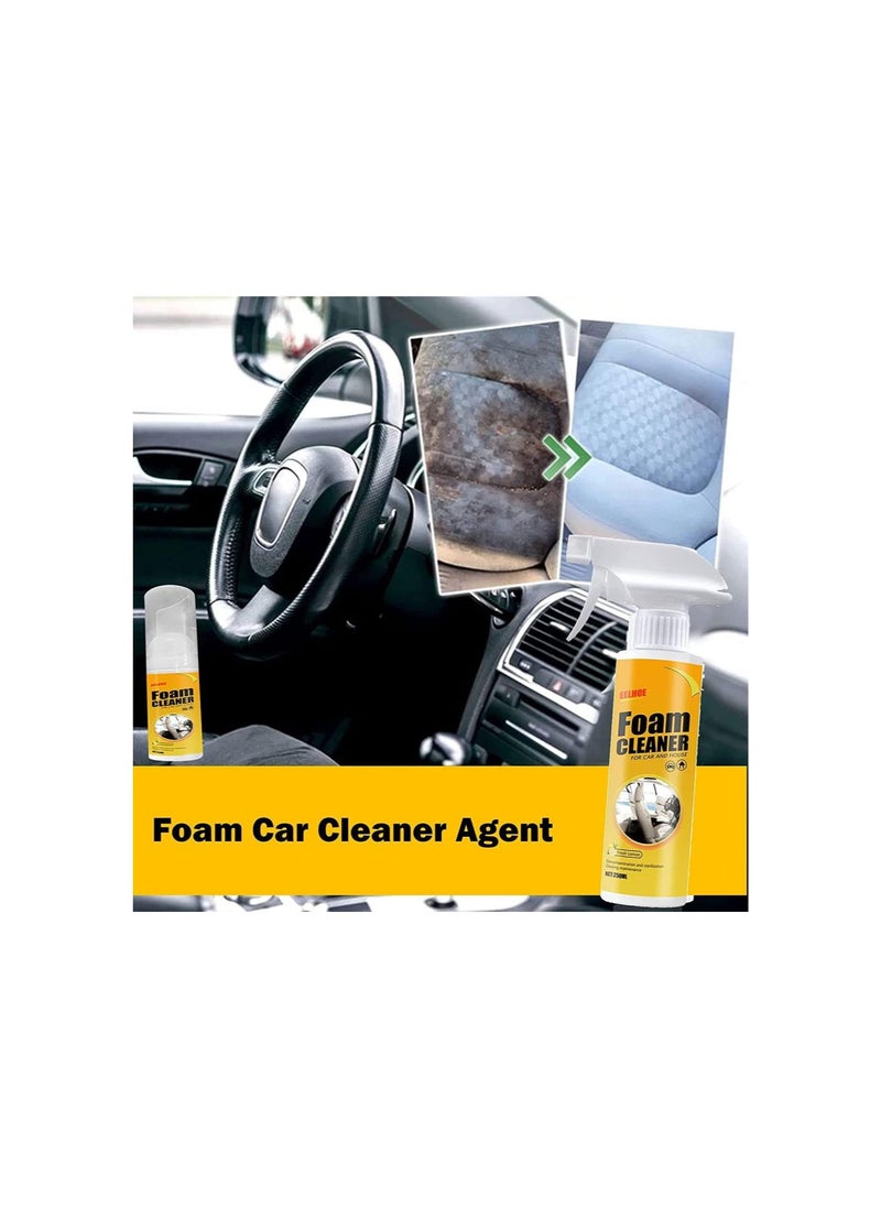 Amplesunshine Foam Cleaner, Spray Foam Cleaner, Multifunctional Car Foam Cleaner, Foam Cleaner for Car and House Lemon Flavor, Powerful Stain Removal Kit Foam Cleaner (100 ml 1 Pcs)