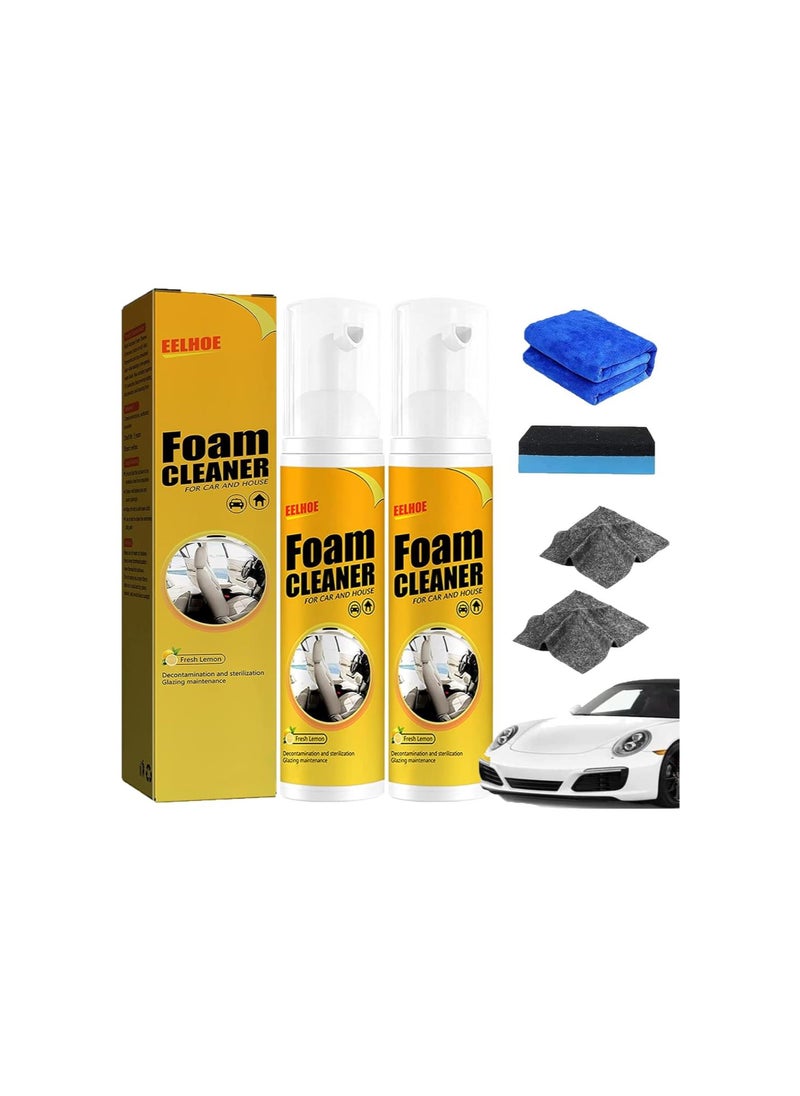 Chromostas Cleaner, Chromostas Foam Cleaner, Car Magic Foam Cleaner, Chromostas Cleaning Spray, Multi-Purpose Foam Cleaner, Powerful Stain Removal Kit (100ML-2Pcs)