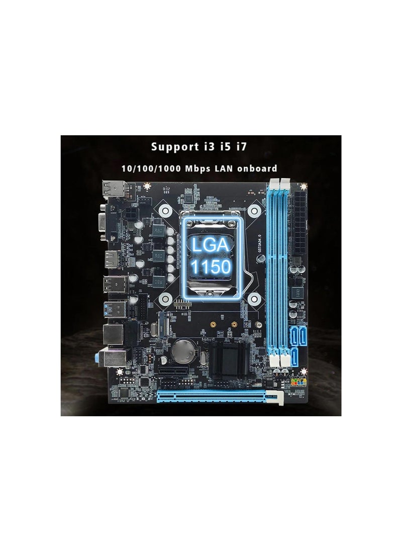 PC Motherboard Gaming Motherboard H81 M.2 NVMe NGFF 6Gbs LGA 1150 Micro ATX High Speed ​​Desktop PC