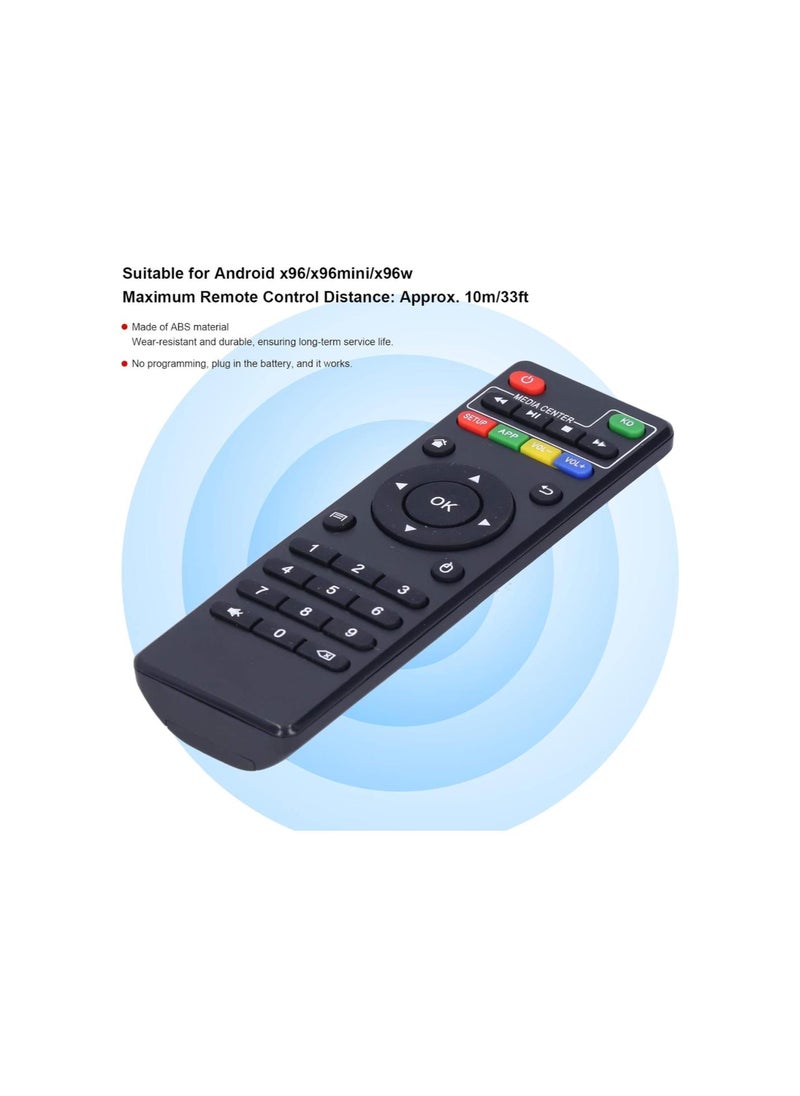 TV Box Remote Control for Android x96 x96mini x96w, No Programming Portable TV Set Top Box IR Controller Remote Control Replacement