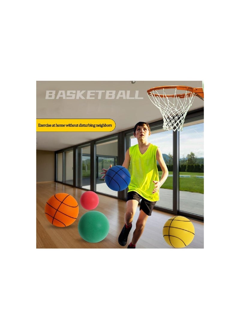 Hush Handle Basketball, Silent Swish Basketball, Silent Basketball Dribbling Indoor, Silent Foam Basketball for Indoor Activities