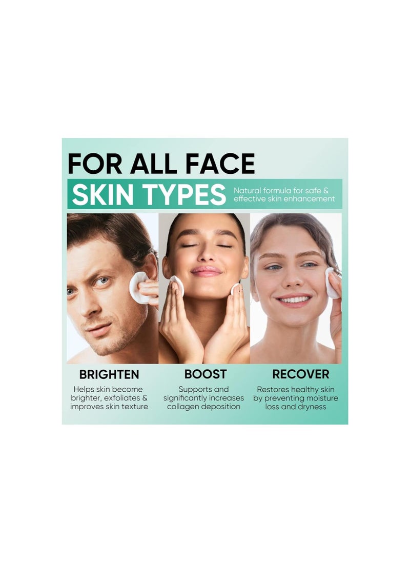 Glycolic Acid Pads 35% AHA Facial Resurfacing Pads, Glycolic Acid Toner Exfoliating Face Wipes Peel Exfoliant Pads Face Peel Facial Pads for Fine Lines & Wrinkles 50 Pads