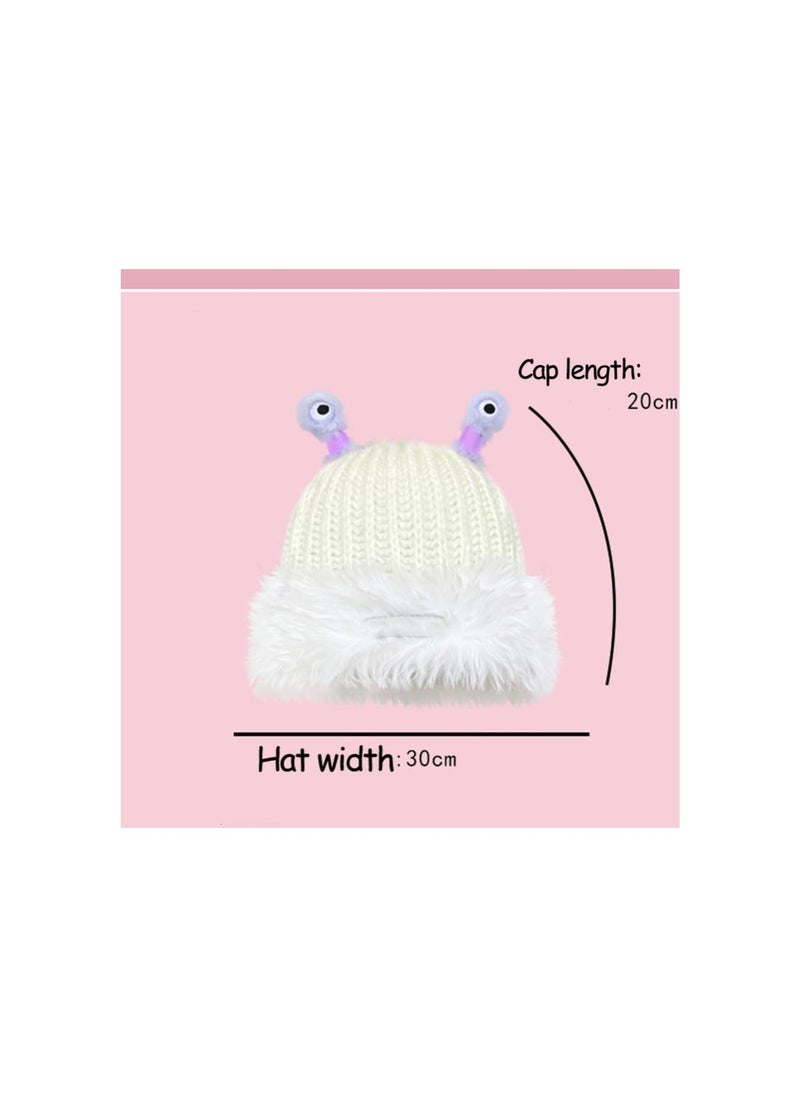 Cute Little Monster LED Knit Beanie, Winter Parent-Child Cute Glowing Little Monster Knit Hat, Monster Tentacle Hat