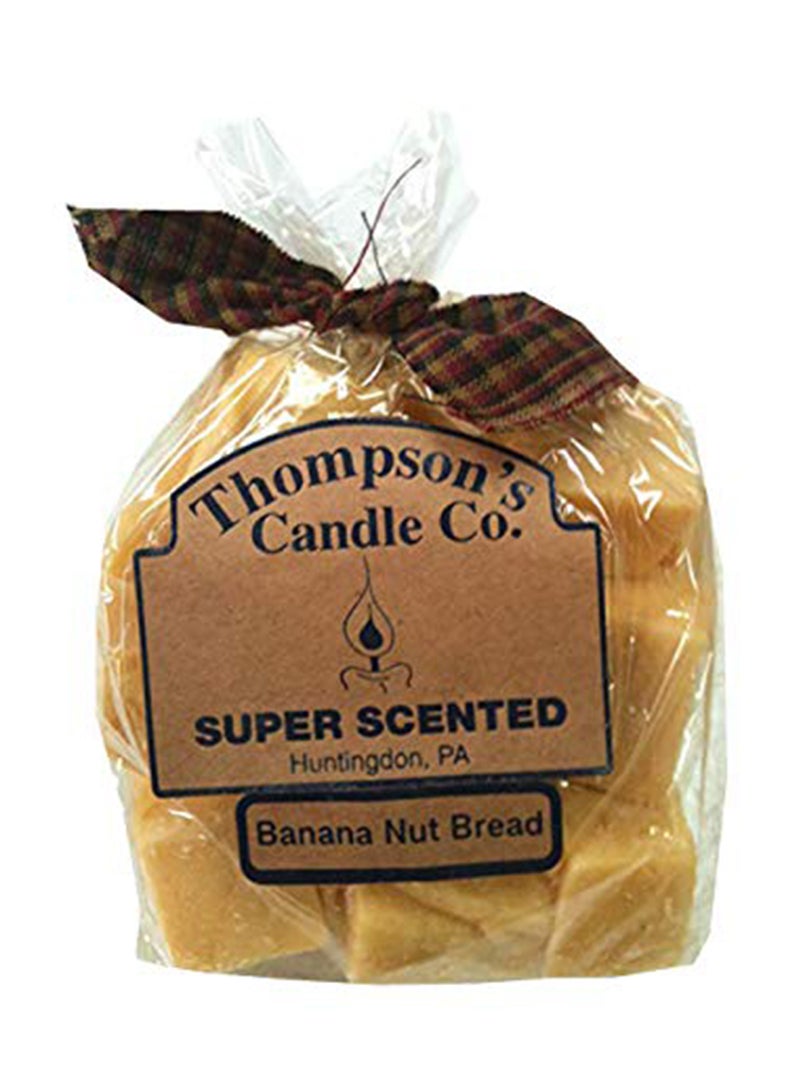 Super Scented Banana Nut Bread Candle Gold 4 x 4 x 2inch