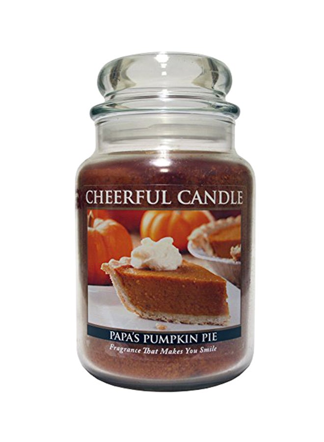 Papas Pumpkin Pie Jar Candle, 24 Ounce