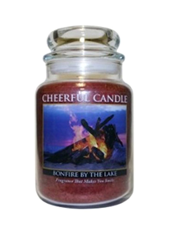 Bonfire By The Lake Jar Candle, 24 Ounce