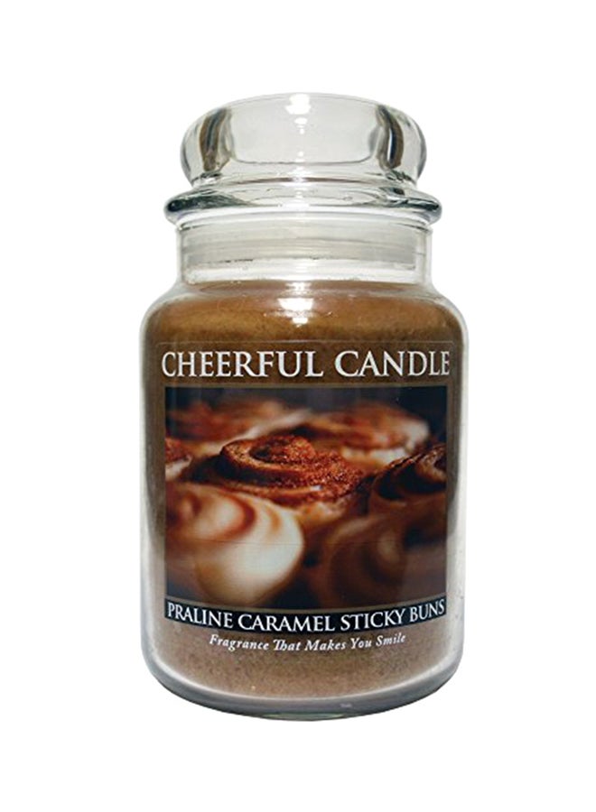 Praline Caramel Sticky Jar Candle, 24 Ounce