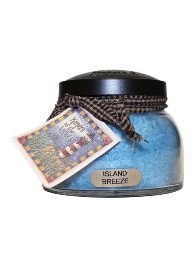 A Island Breeze 22 Ounce Mama Jar Candle, 22Oz, Blue