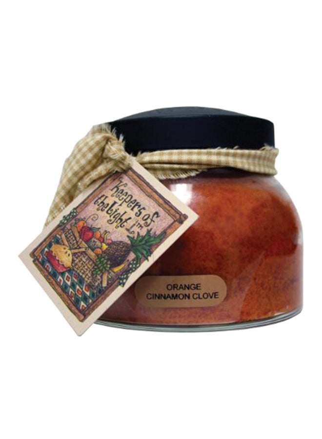 A Orange Cinnamon Clove 22 OZ Mama Jar Candle, 22Oz