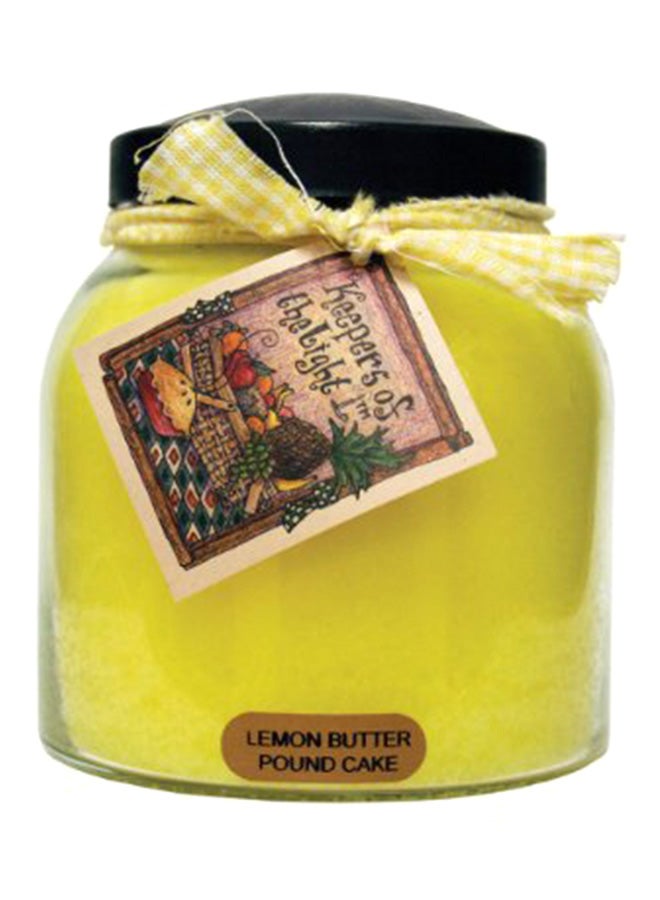 Lemon Butter Pound Cake Papa Jar Candle, 34 Ounce