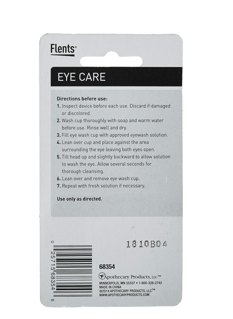 Flents Eye Wash Cup, Wash Out Dirt, Loose Eyelashes, & Other Irritants White