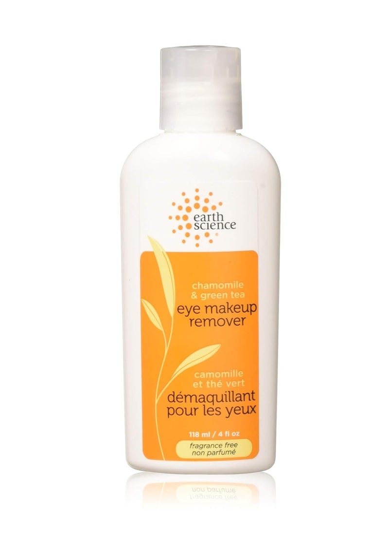 Earth Science Chamomile & Green Tea Eye Makeup Remover — extra gentle, skin-softening formula, 4 oz.