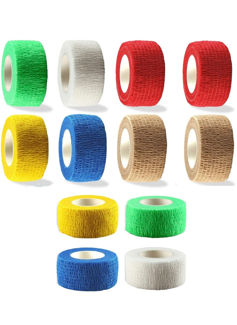 12 Rolls Of Adhesive Bandage Self-Adhesive Non-Woven Fabric Sports Bandage