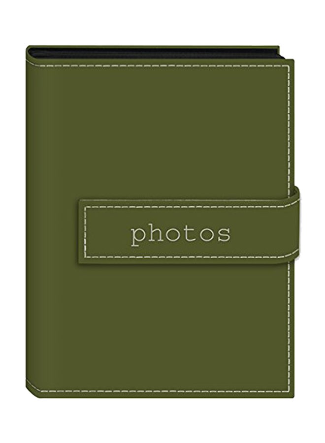 36-Pocket Photo Album Sage Green 8.25X0.75X6.125inch