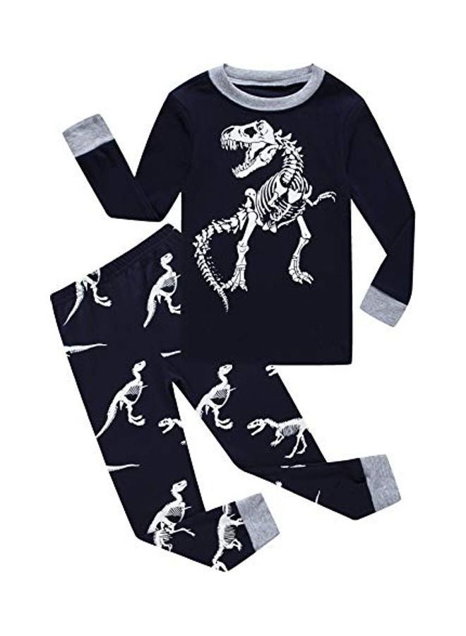 Dinosaur Little Sleepwear Dark Blue