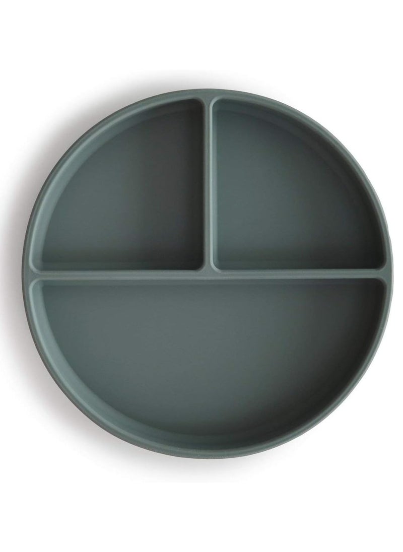 Silicone Suction Plate | BPA-Free Non-Slip Design (Dried Thyme)