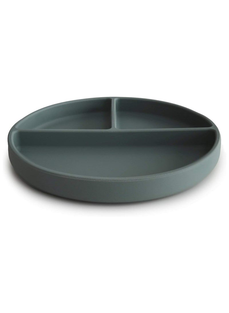 Silicone Suction Plate | BPA-Free Non-Slip Design (Dried Thyme)