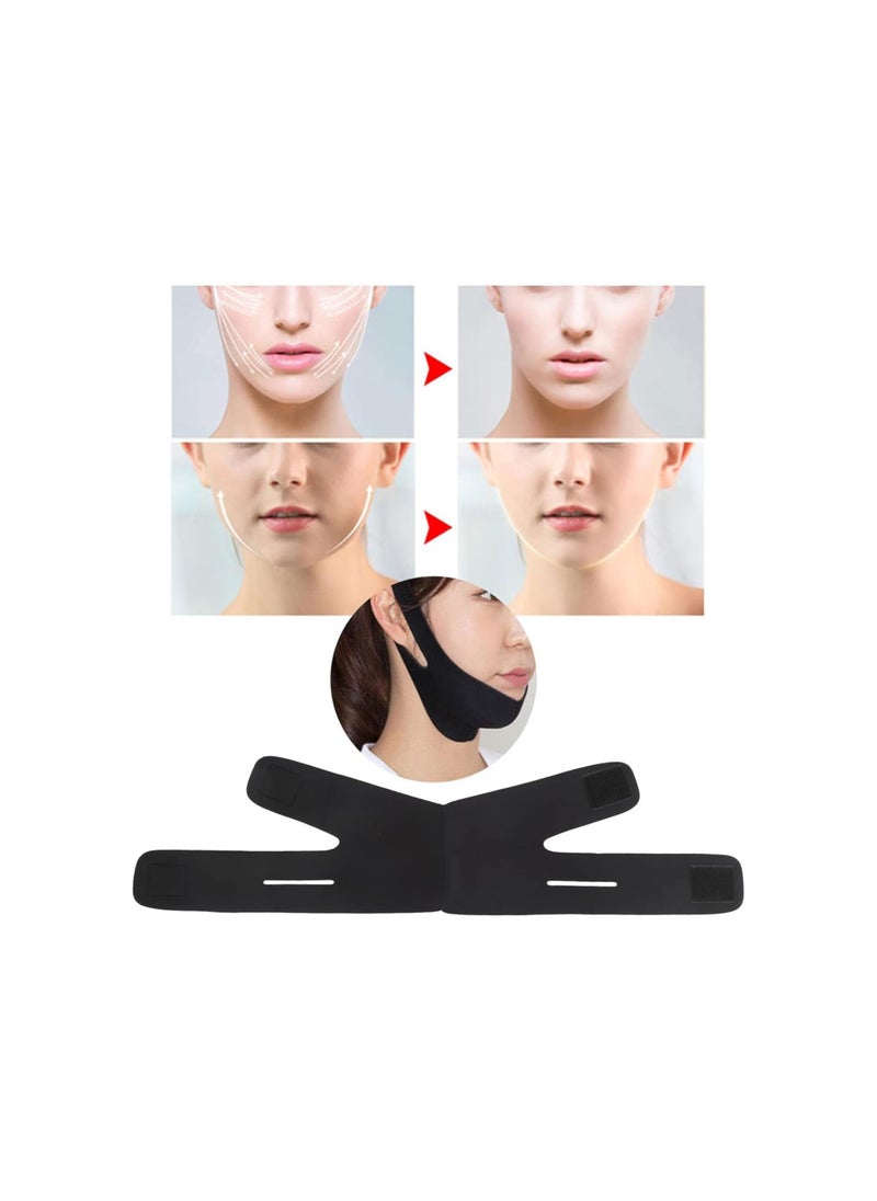 Double Chin Reducer Face Lifting Strap Face Slimming Strap V Line Lifting Mask for Women and Men Eliminates Wrinkles, Tightening Skin, Preventing Sagging, Anti Snoring