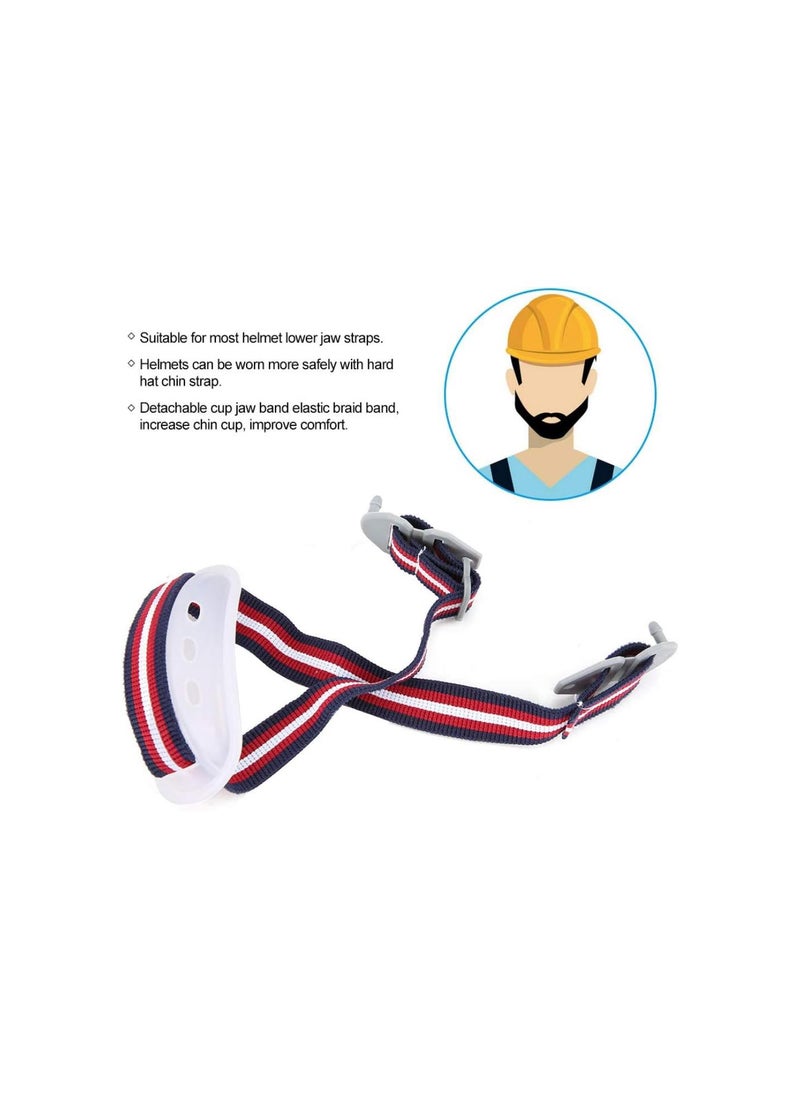 Universal, Safety Construction White for, Detachable Strap for Helmet Lower Jaw