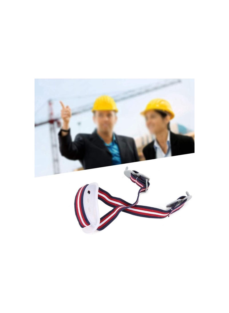 Universal, Safety Construction White for, Detachable Strap for Helmet Lower Jaw