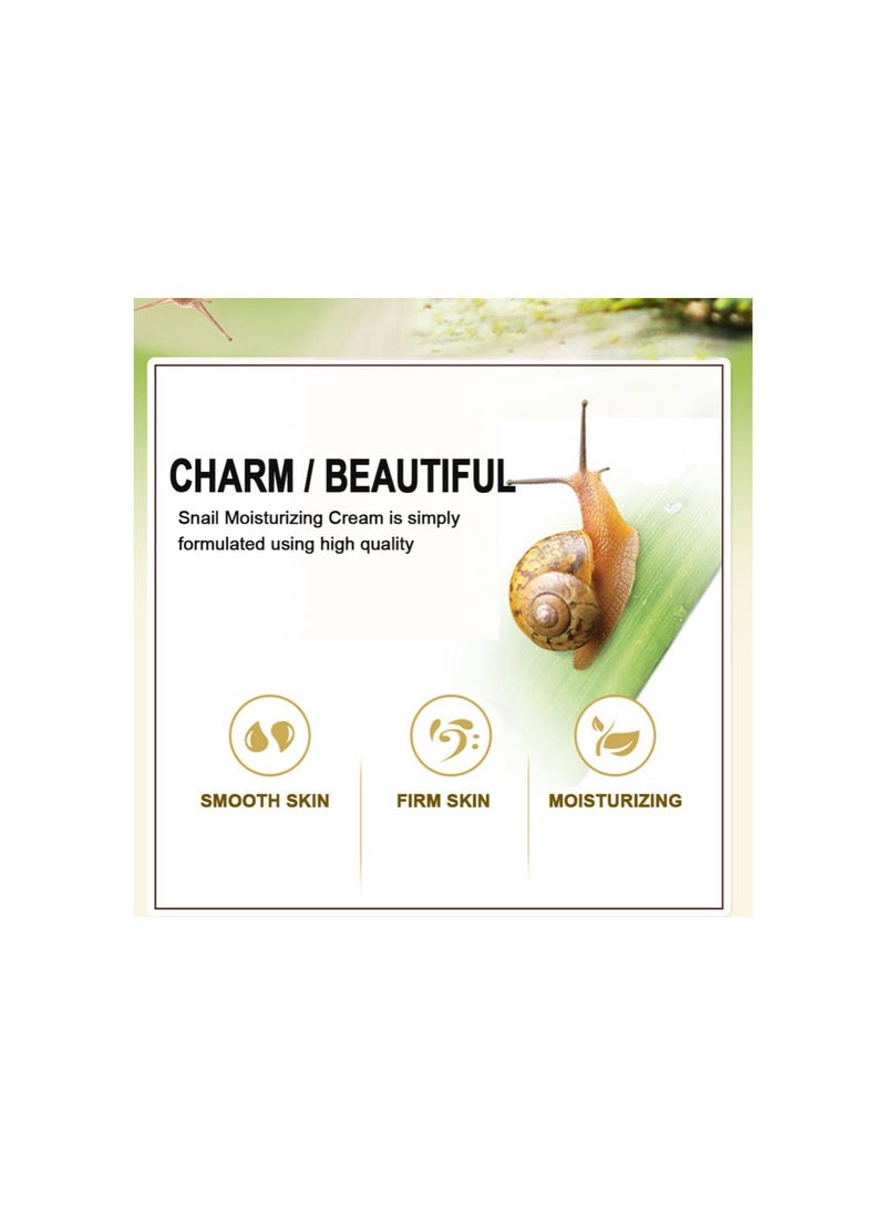 Moisturizing Skin Cream, Anti-Aging Snail Moisturizing Cream for Balance Skin's Skin Care and Remove Wrinkles (60g)