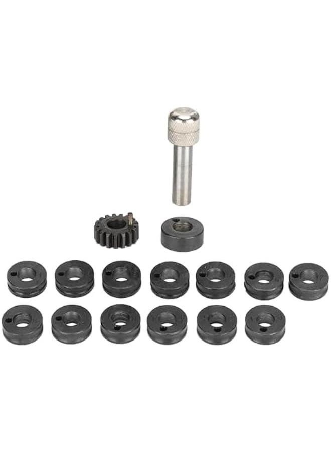 Ring Stretcher Reducer, Ring Size Adjuster with 14pcs Rollers, High Precision Jewelry Ring Stretcher, Jewelry Making Tool Ring Stretcher Set Jewelry Making Machine Enlarger Tool