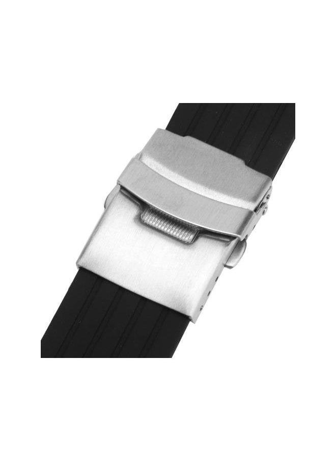 Silicon Watch Band, Universal Adjustable Replacement For Accessory(18Mm)