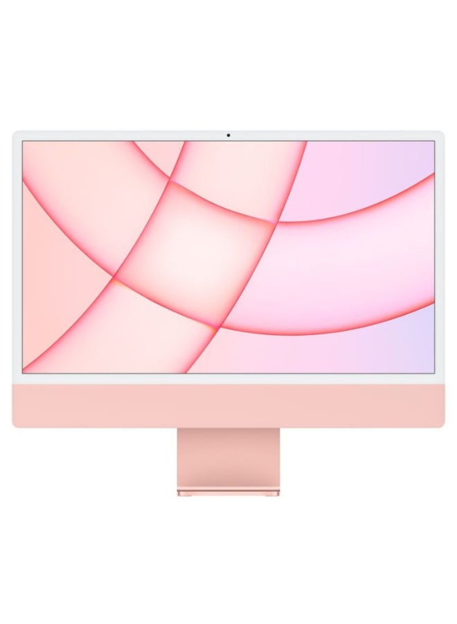 iMac AIO With 24-Inch Display, M1 Chip 8-core GPU Processor/8GB RAM/512GB SSD/macOS Big Sur English Pink