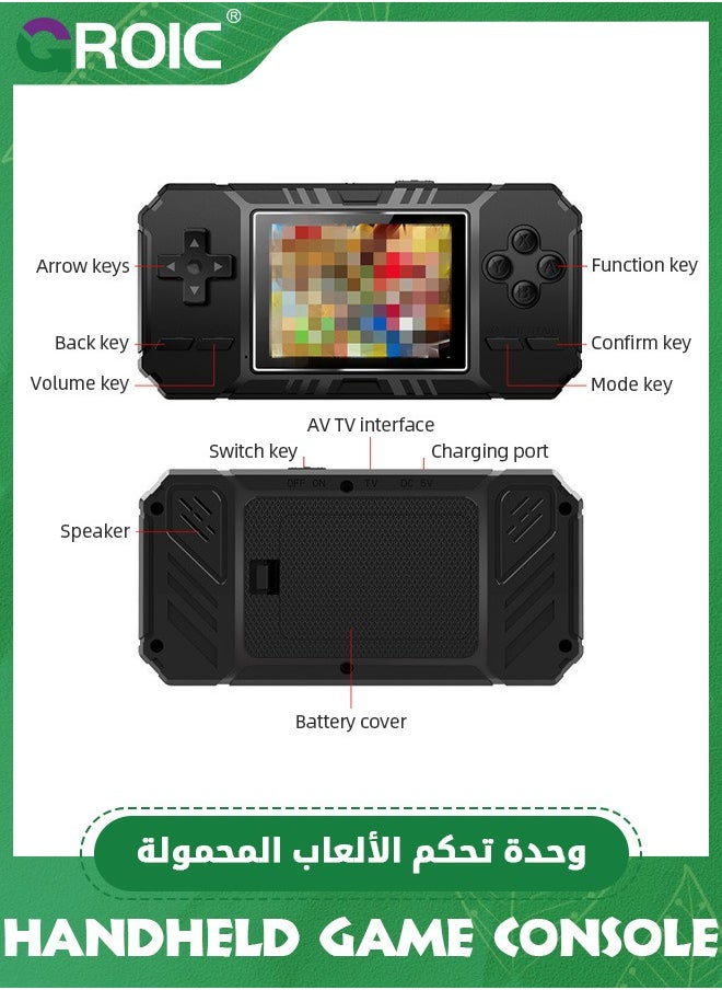 Mini S8 Retro Handheld Game Console with Remote, 3.0 inch Screen 8 Bit Classic Game Built-in 520 Nostalgia Games Like Mario, Super Mario, Contra Etc for Kids