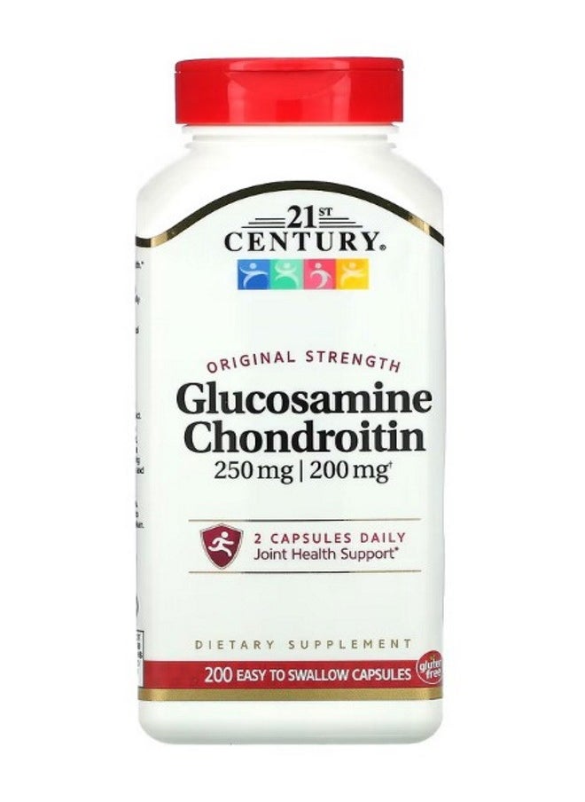 Glucosamine  Chondroitin Original Strength 250 mg  200 mg 200 Easy to Swallow Capsules