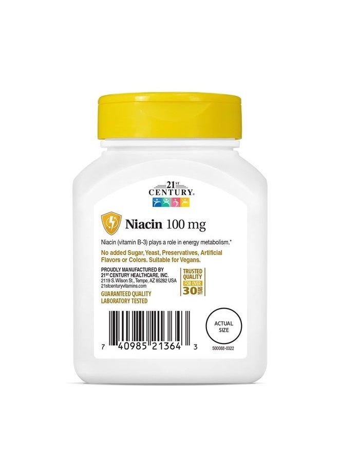 Niacin Tablets, 100 mg, 110 Count