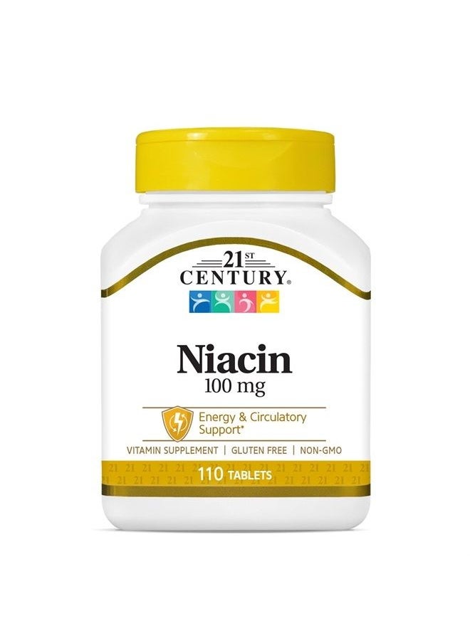 Niacin Tablets, 100 mg, 110 Count