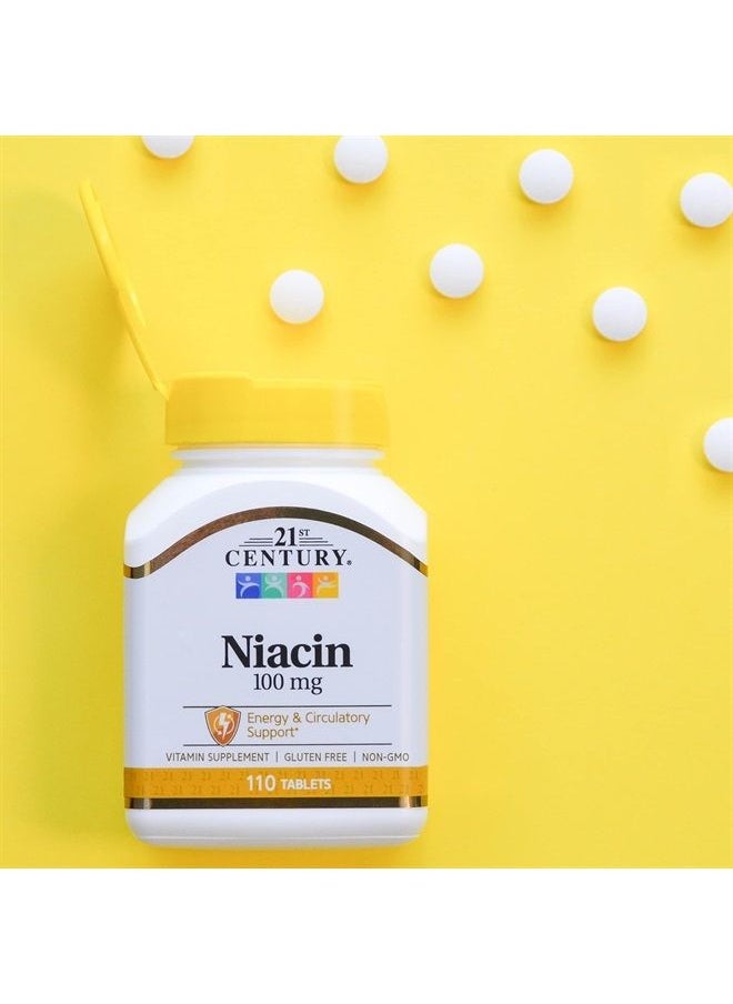 Niacin Tablets, 100 mg, 110 Count