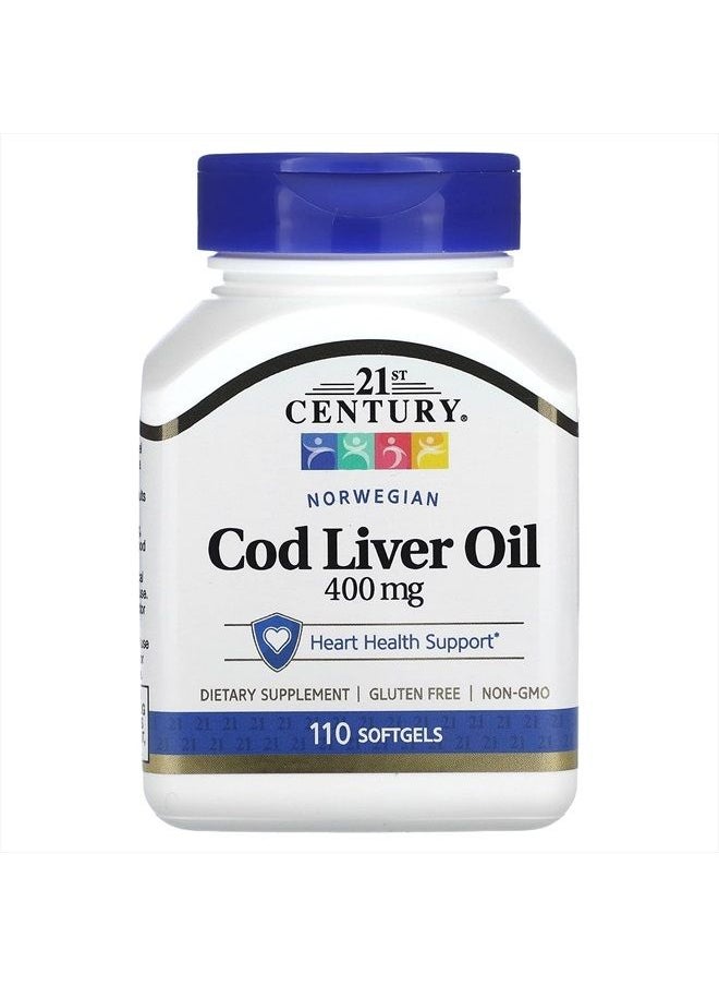 21ST Century NORWEGIAN COD LIVER OIL 110 SOFTGELS