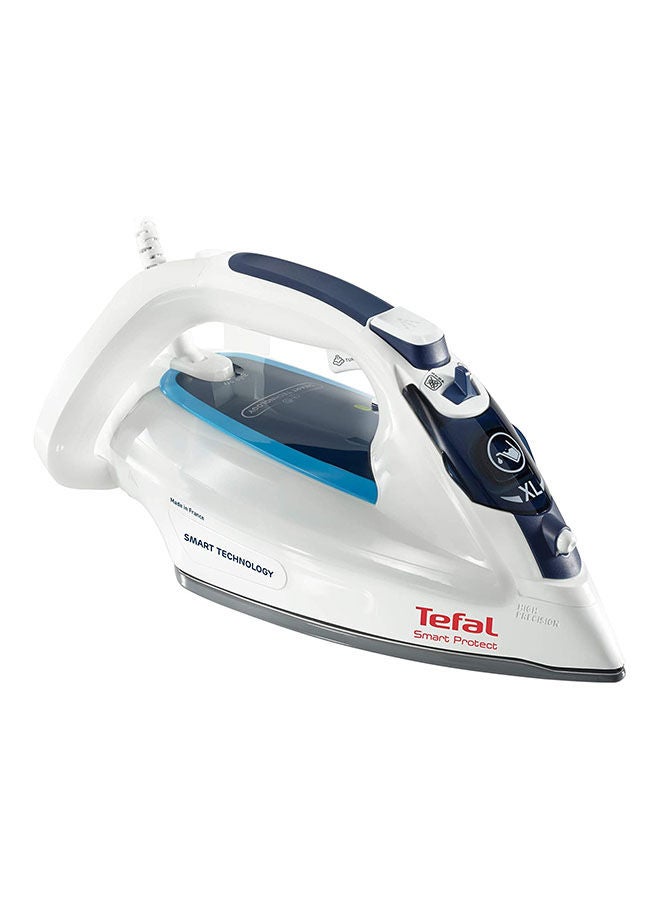 Smart Protect Steam Iron - Smart Technology - Safe for all fabrics - Durilium AirGlide Technology Soleplate - 180 g Steam Boost - Auto-off 1.35 kg 2600.0 W FV4980M0 White/Black