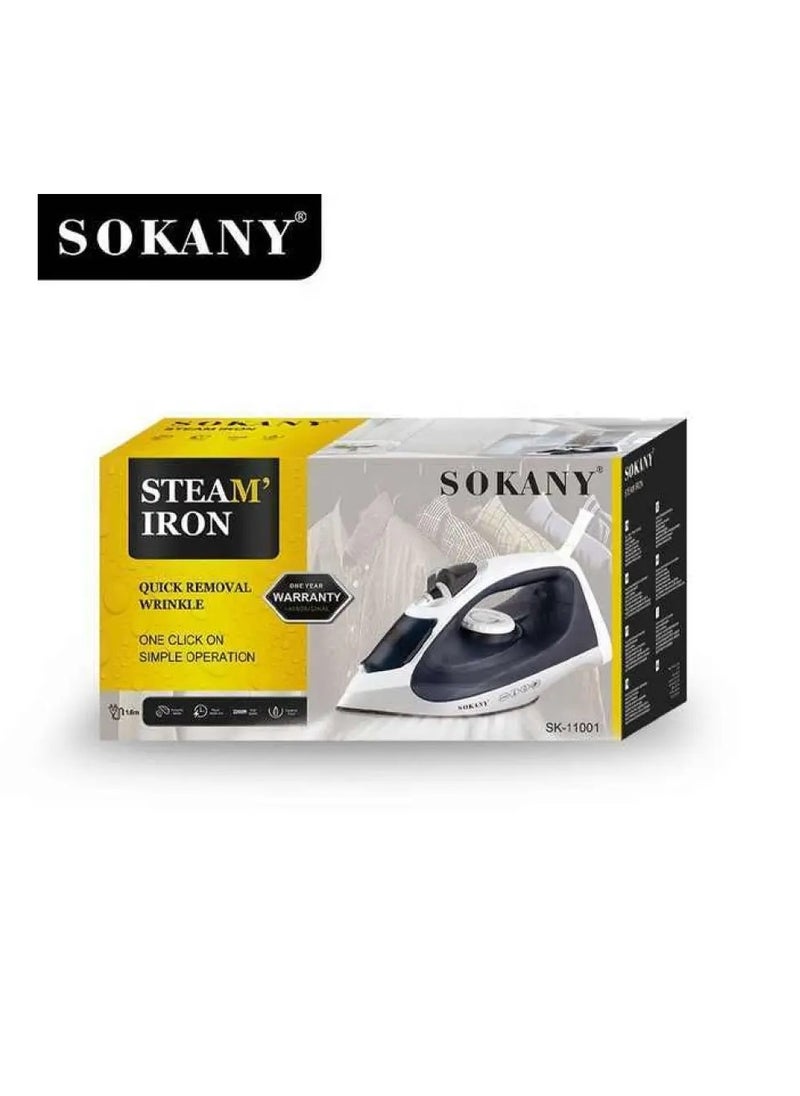 Sokany Steam Iron Sokany SK-11001 Ceramic Powerful Steam -2200 W