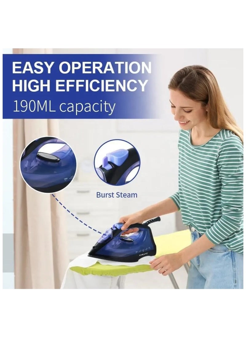 Sokany 11004 High Quality Seller Hand Held Electric Steam Iron Steamer