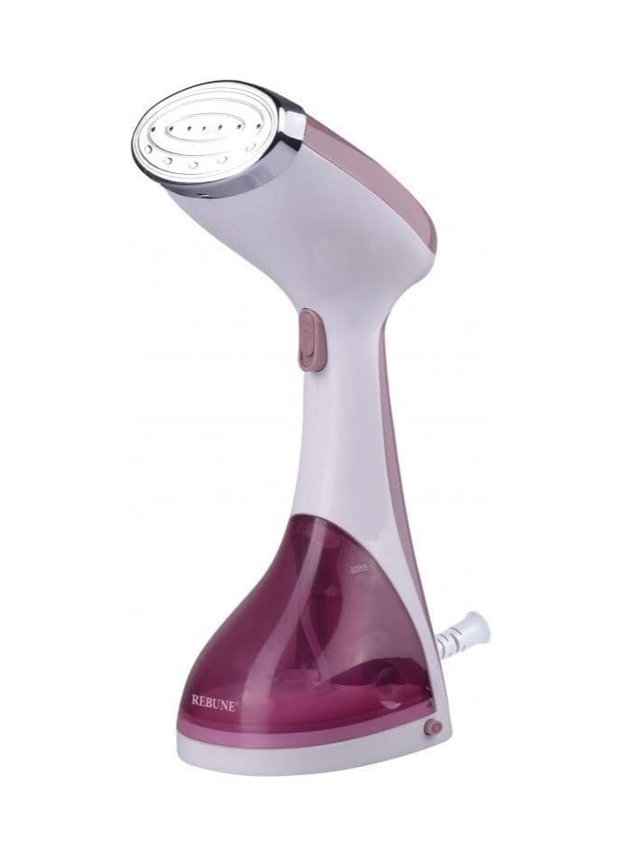 REBENUO Handheld Steam Iron 1400W 220ml Steam Iron Clothes Steamer Wrinkle Remover Short Heating Time 15s - Pink - ON0001.