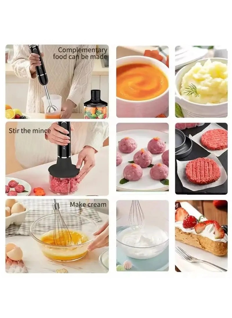 Sokany SK-1721-4 4-in-1 Multifunction Hand Blender Food Processor Electric Chopper 400W