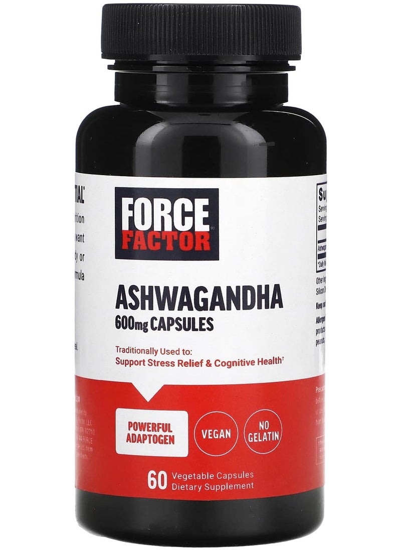 Ashwagandha  600 mg  60 Vegetable Capsules