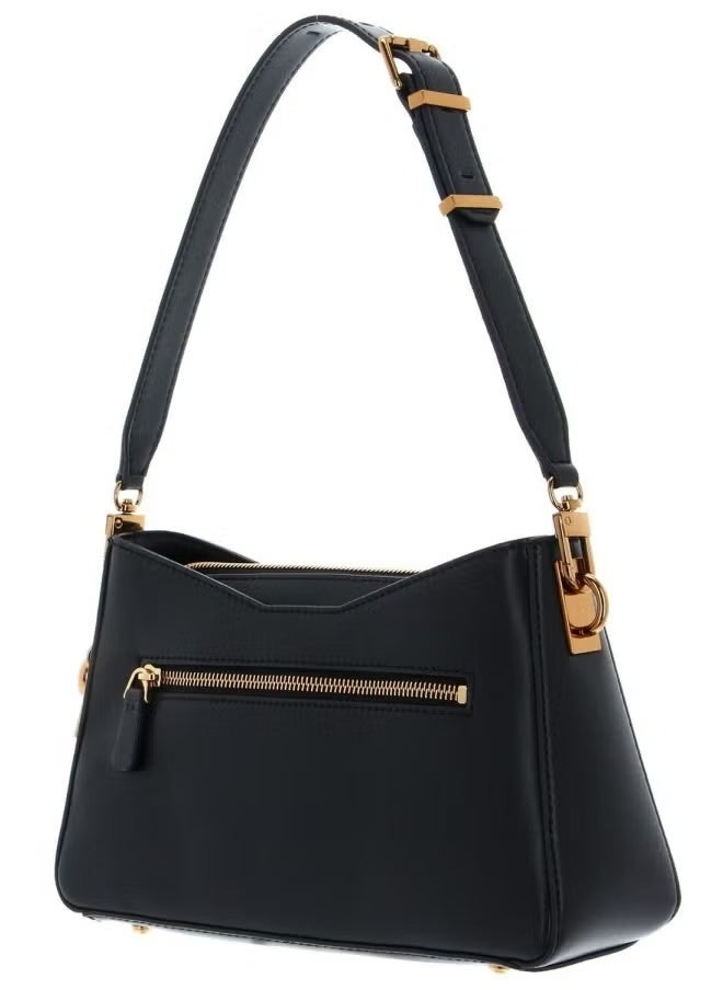 Guess Ginevra Logo Elite Black Shoulder Bag for Women SB867518